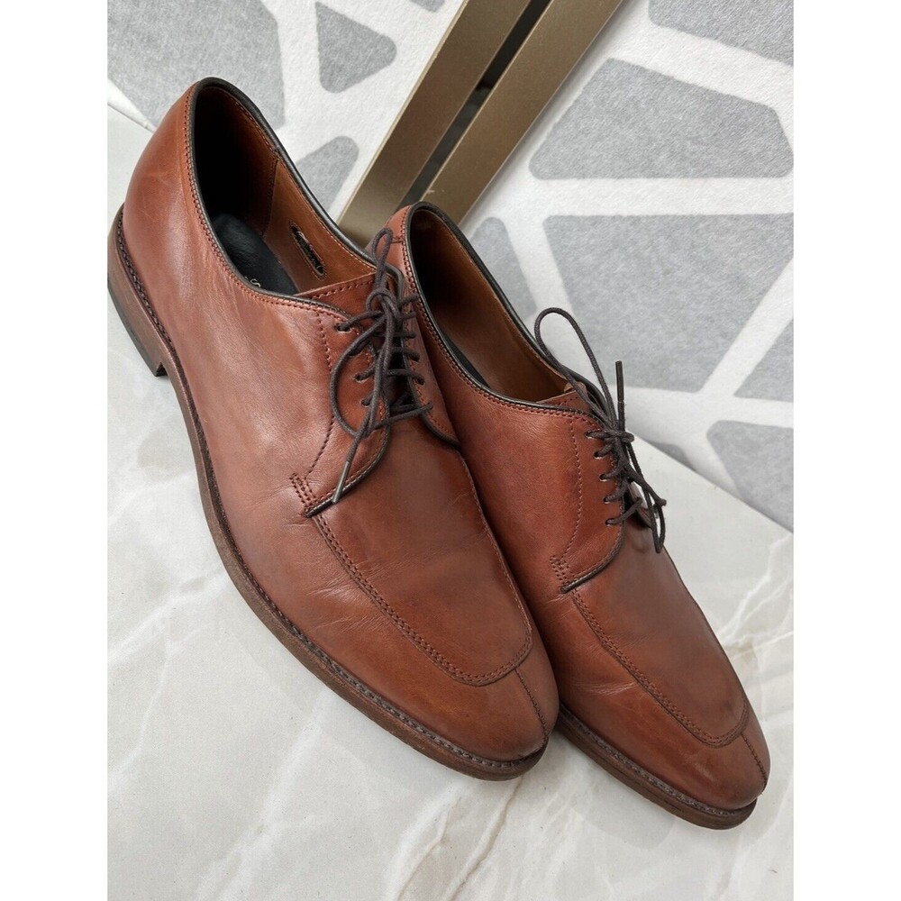 Allen Edmonds Delray Brown Leather Oxfords Lace Up Style #1298 Men Sz 9.5 D